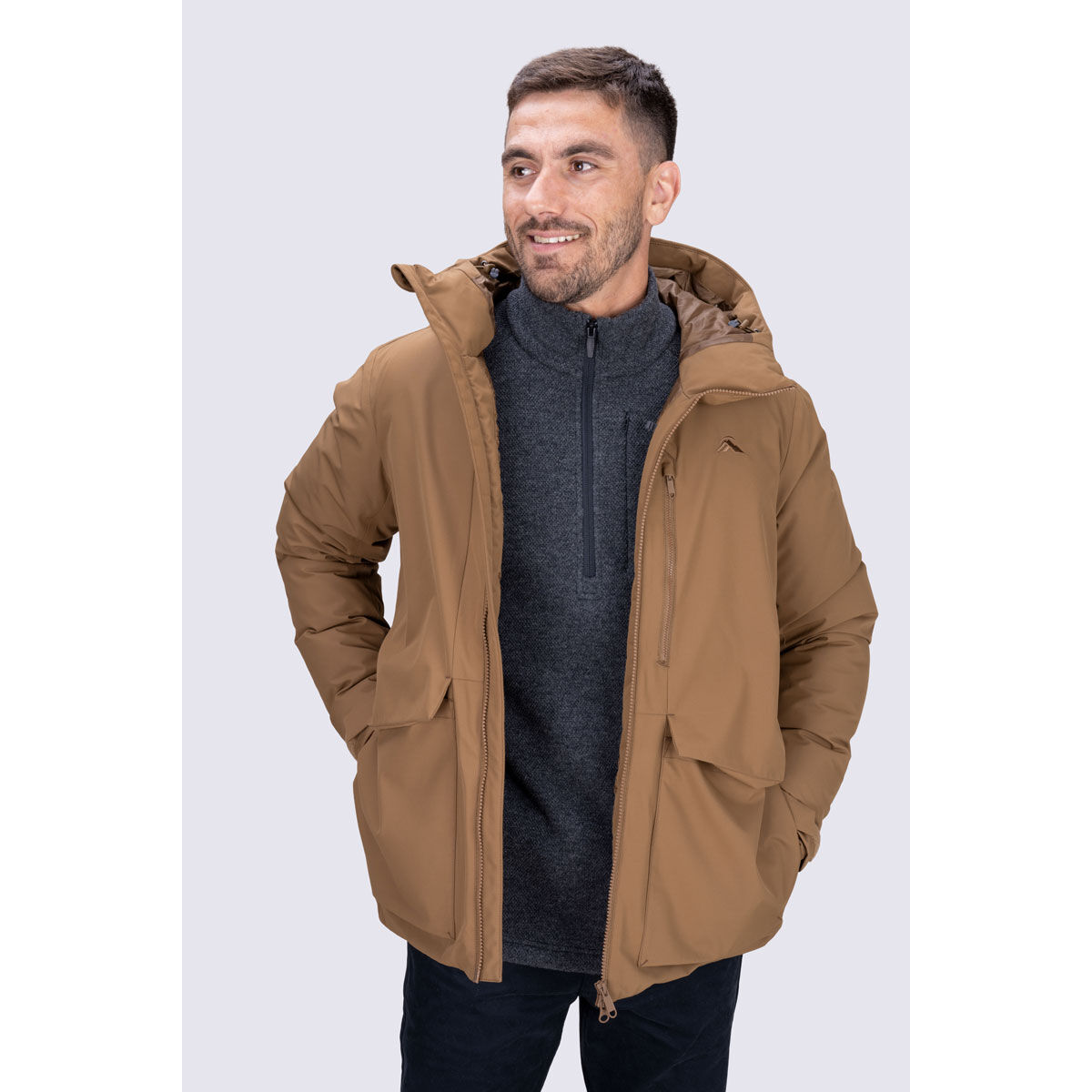 macpac Mens Orion Parka Jacket Brown XXL