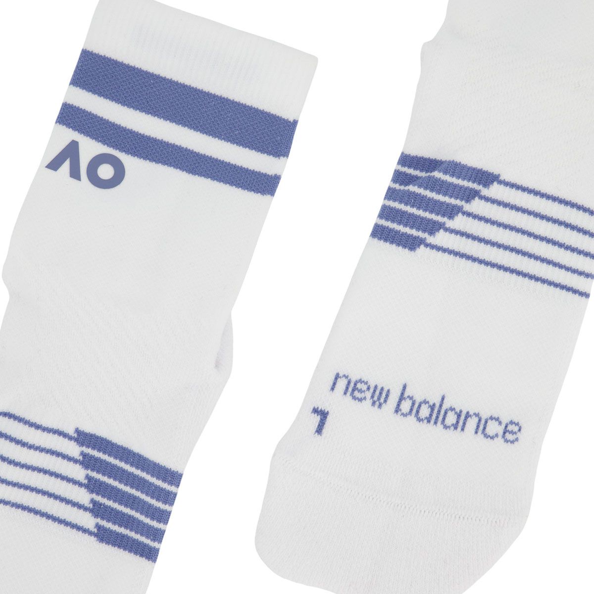 New Balance Australian Open Quarter Crew Socks 2 Pack