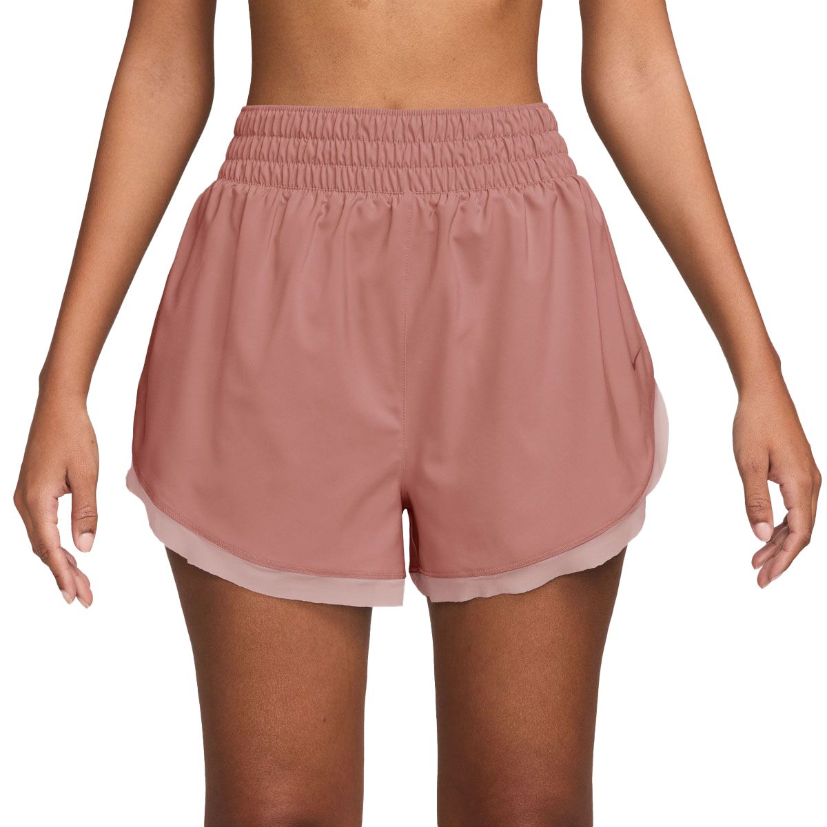 Nike Womens One Dri-FIT Brief-Lined 3 Inch Shorts