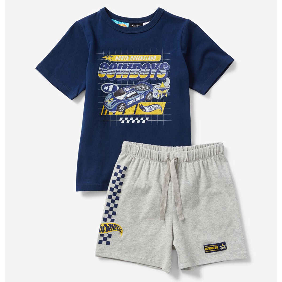 North Queensland Cowboys Kids NRL x Hot Wheels Pyjama Set