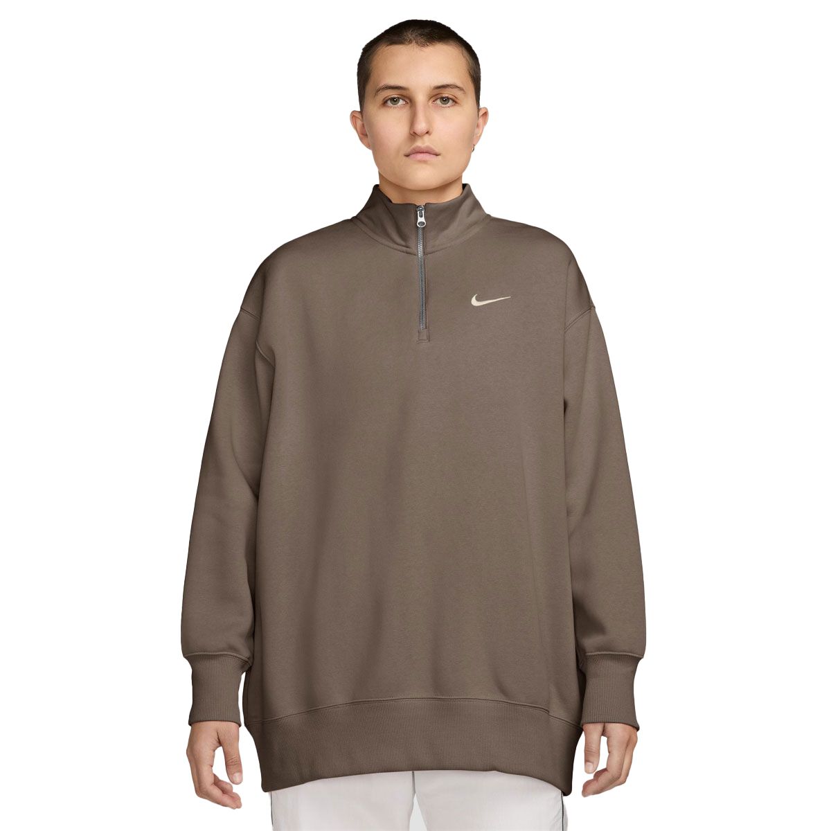 Nike Womens Sportswear Phoenix Fleece Oversized Quarter Zip Sweatshirt