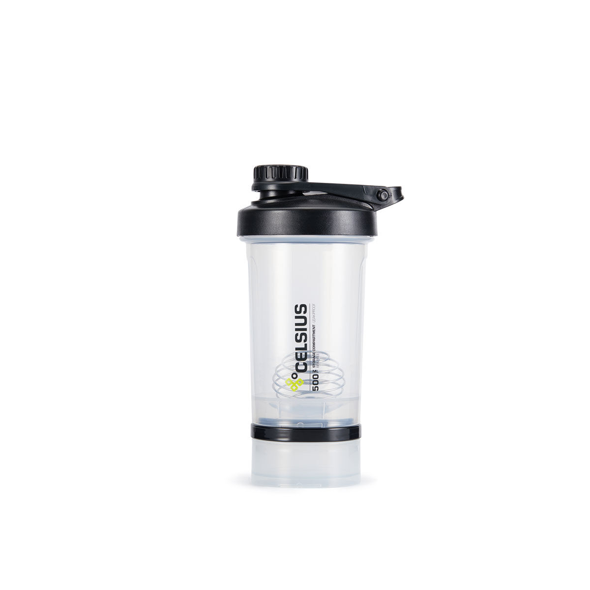 Celsius 500ml Compartment Shaker Bottle