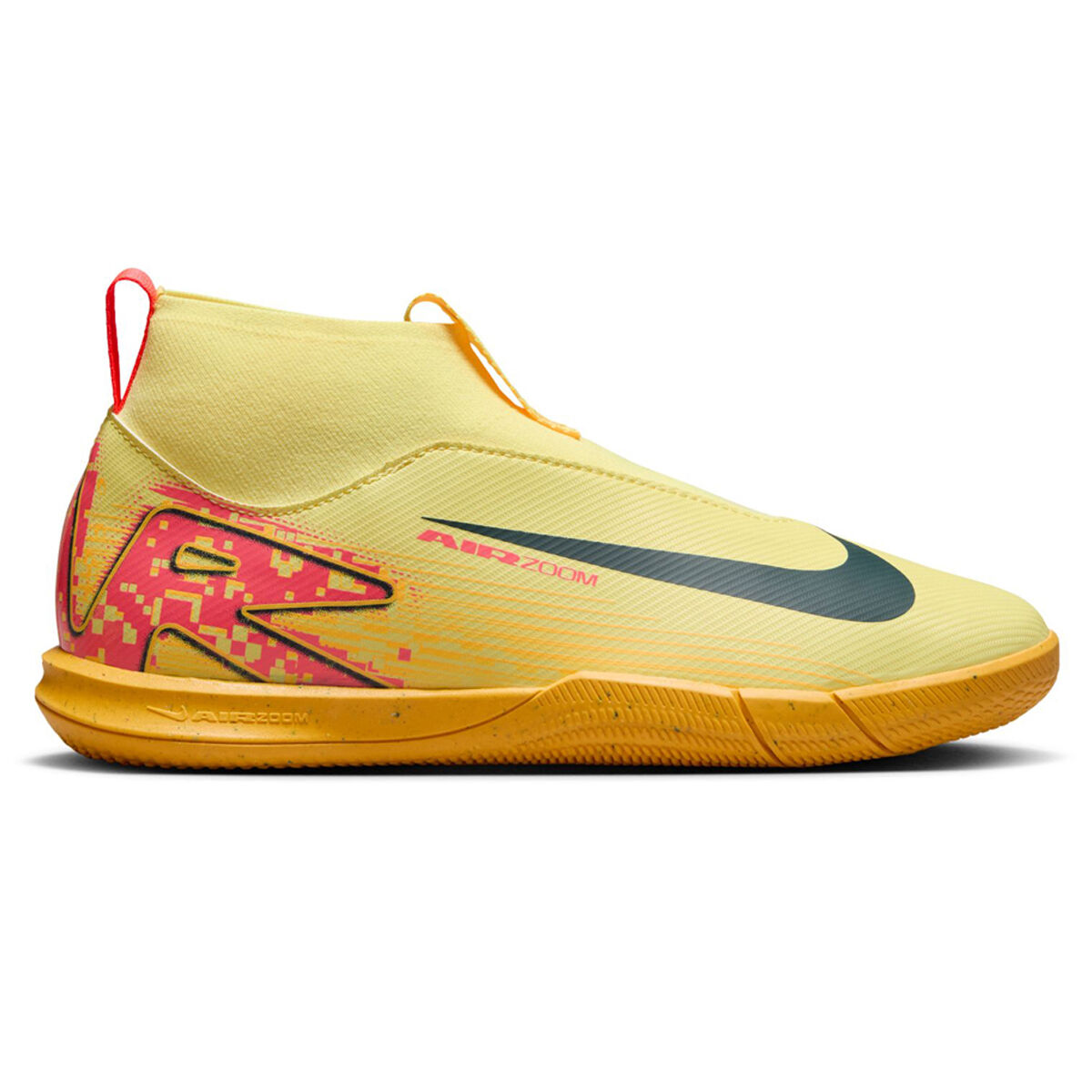 Nike Mercurial Superfly 10 Academy Kylian Mbappé Kids Indoor Soccer Shoes Orange/Navy US 6