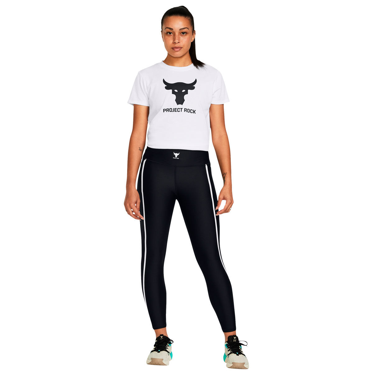 Under Armour Womens Project Rock All Train HeatGear Ankle Tights