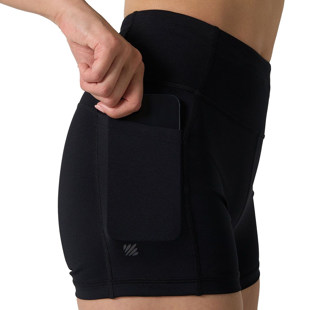 Ell/Voo Womens Essentials 3 Inch Pocket Tights