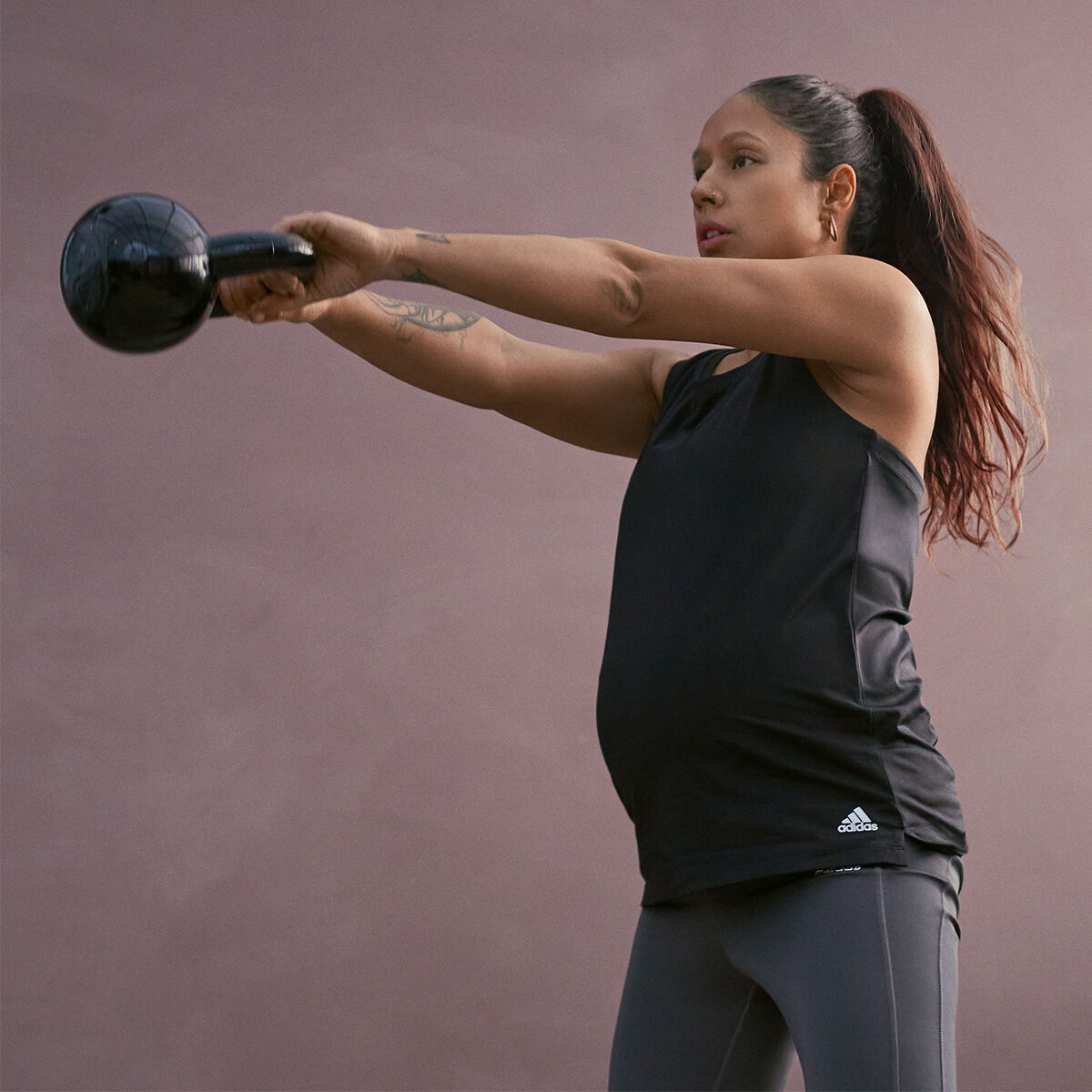 adidas Womens Designed 2 Move Maternity Tee