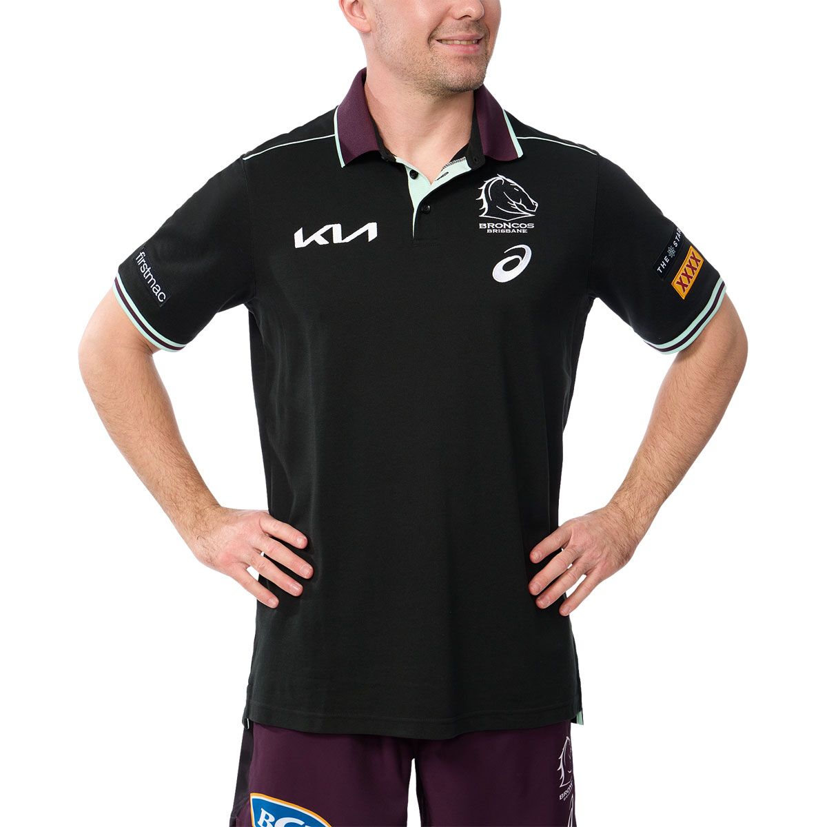 Brisbane Broncos 2025 Mens Team Polo