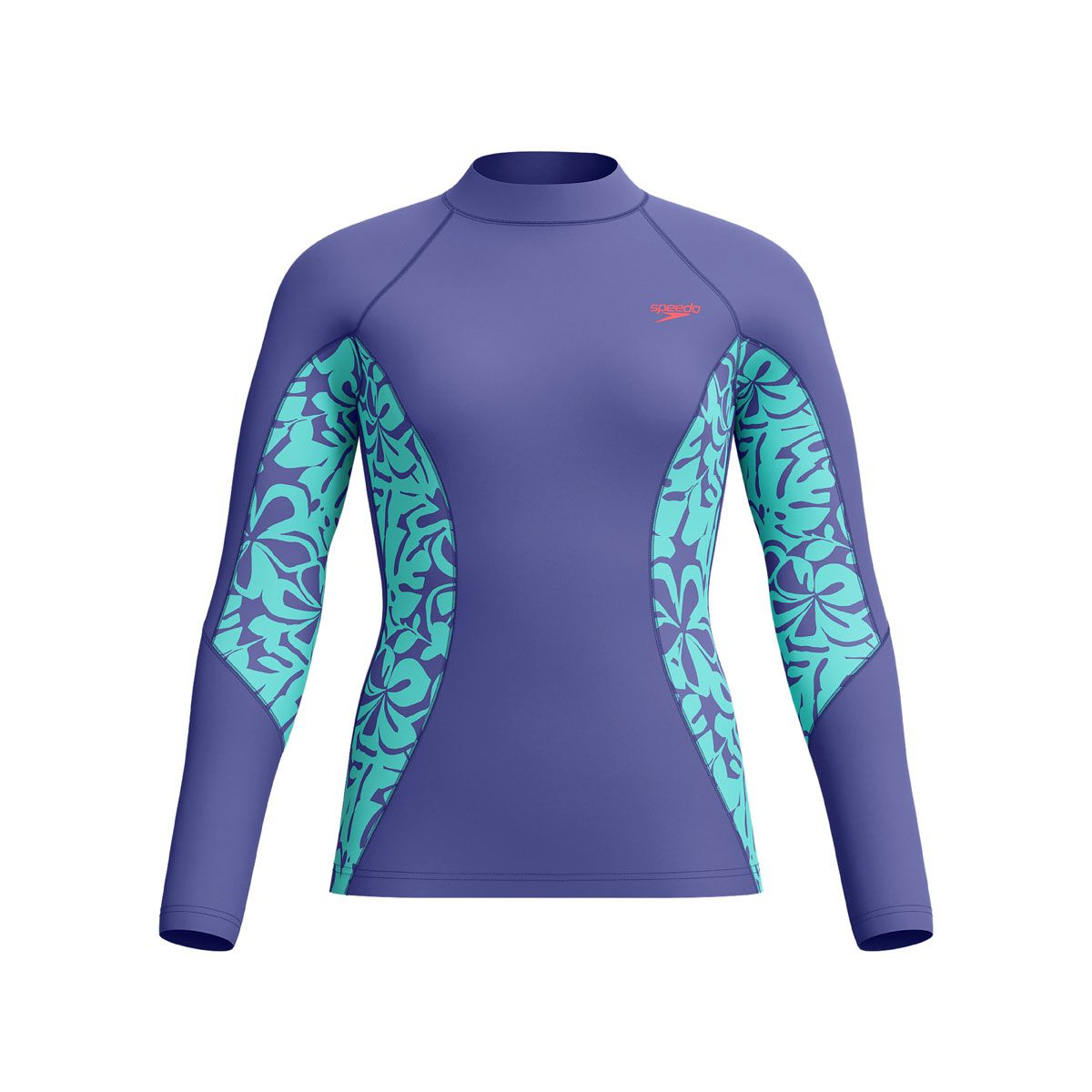 Speedo Womens Printed Long Sleeve Rash Top