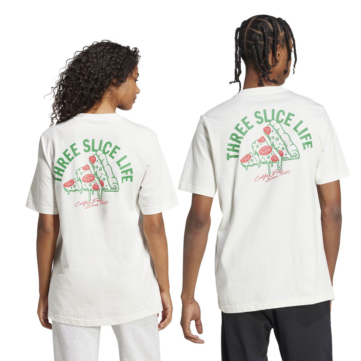 adidas Mens Lounge Pizza Graphic Tee