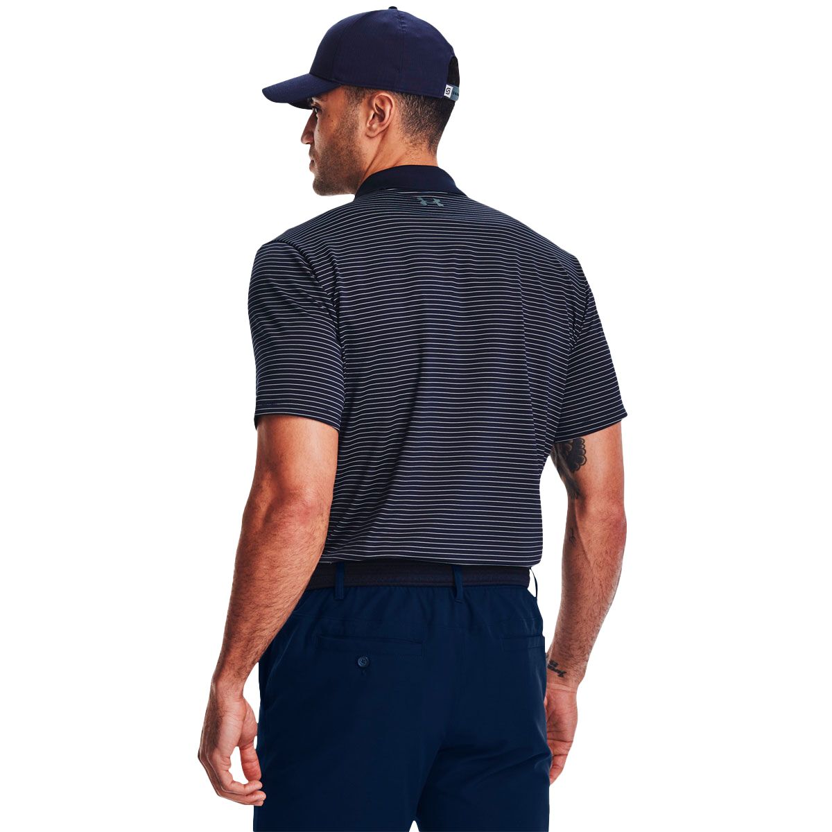 Under Armour Mens Performance 3.0 Stripe Golf Polo
