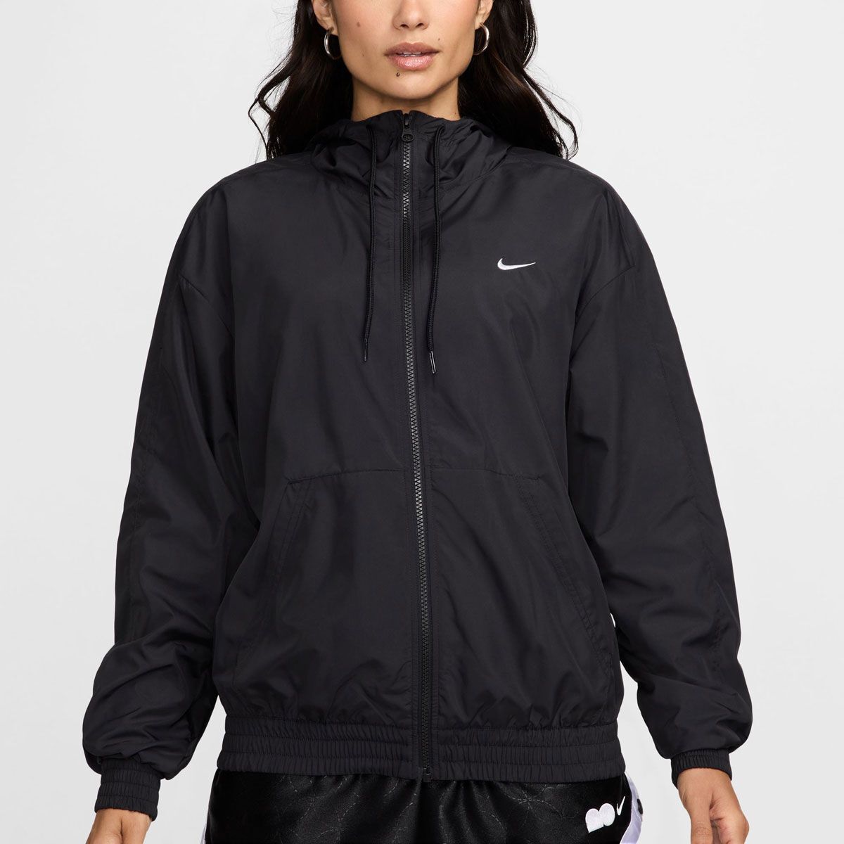 Nike Womens Sportswear Classic Woven Loose UV Hooded Jacket