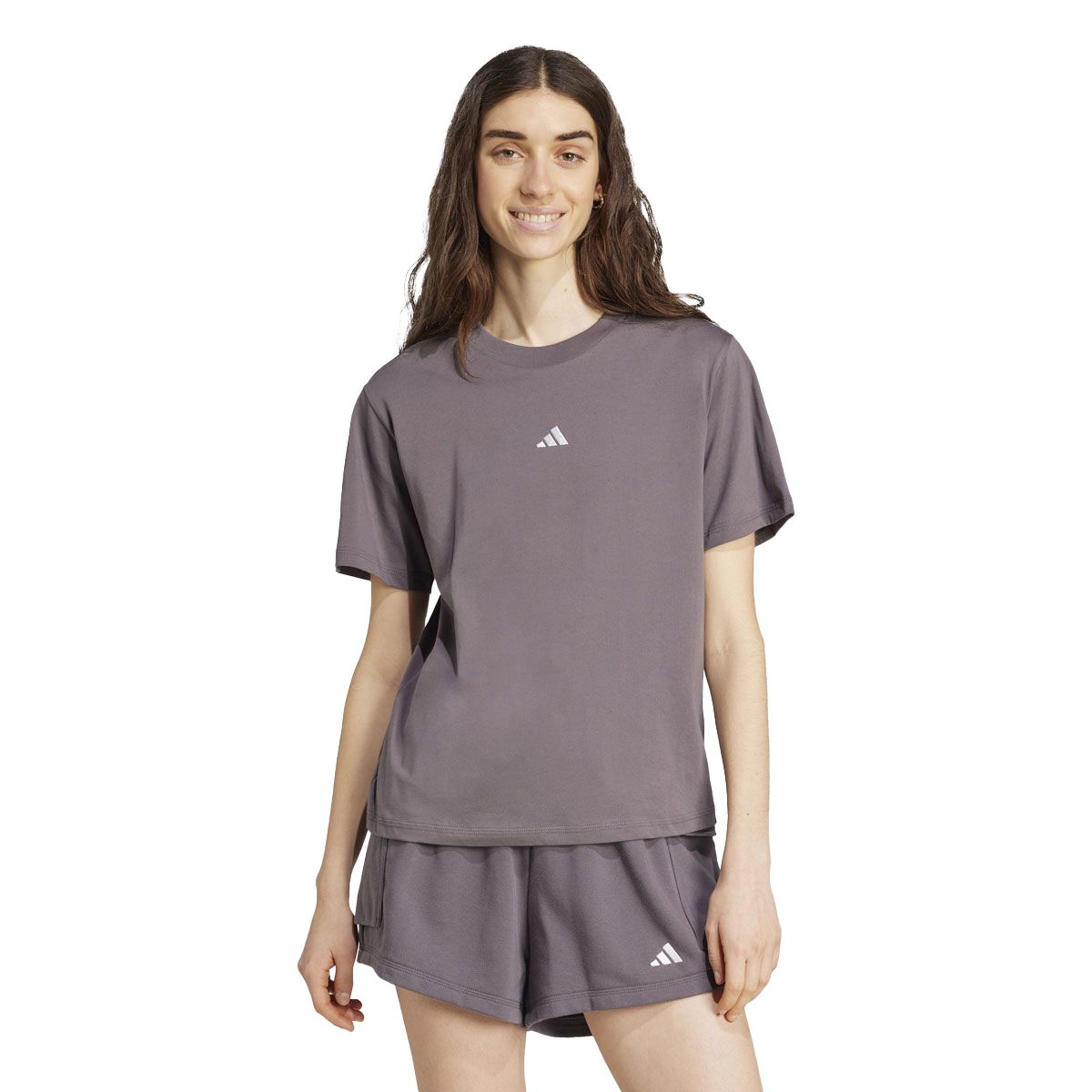 adidas Womens Essentials Small Logo Cotton Tee