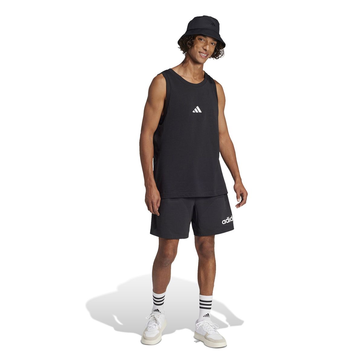 adidas Mens Essentials Big Logo Single Jersey Tank