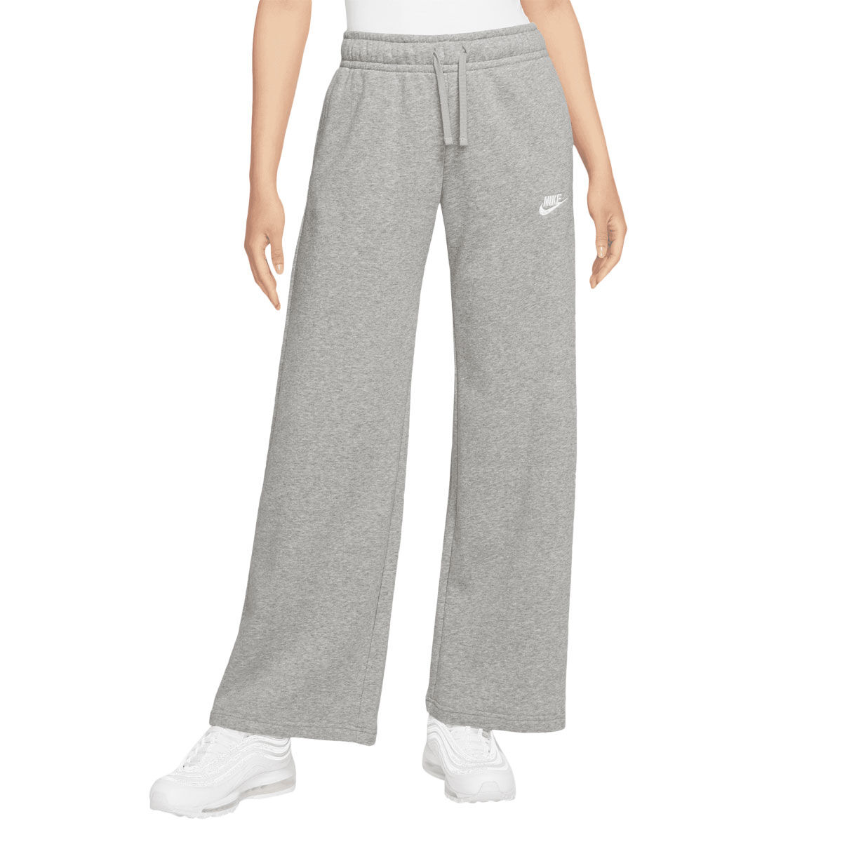 Nike Womens Sportswear Club Fleece Wide Leg Track Pants