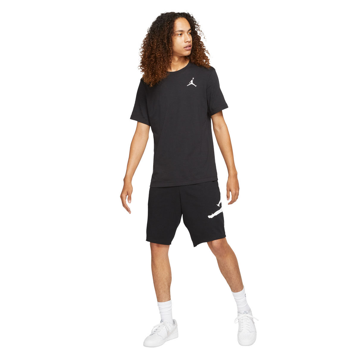 Jordan Mens Jumpman Embroidered Logo Tee