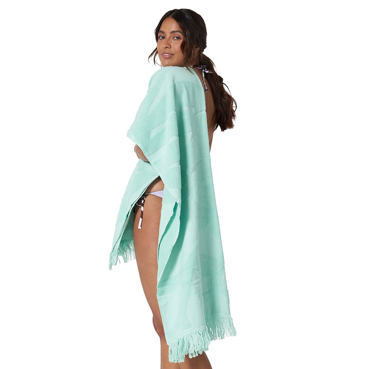 Tahwalhi Womens Night Palm Jacquard Beach Towel