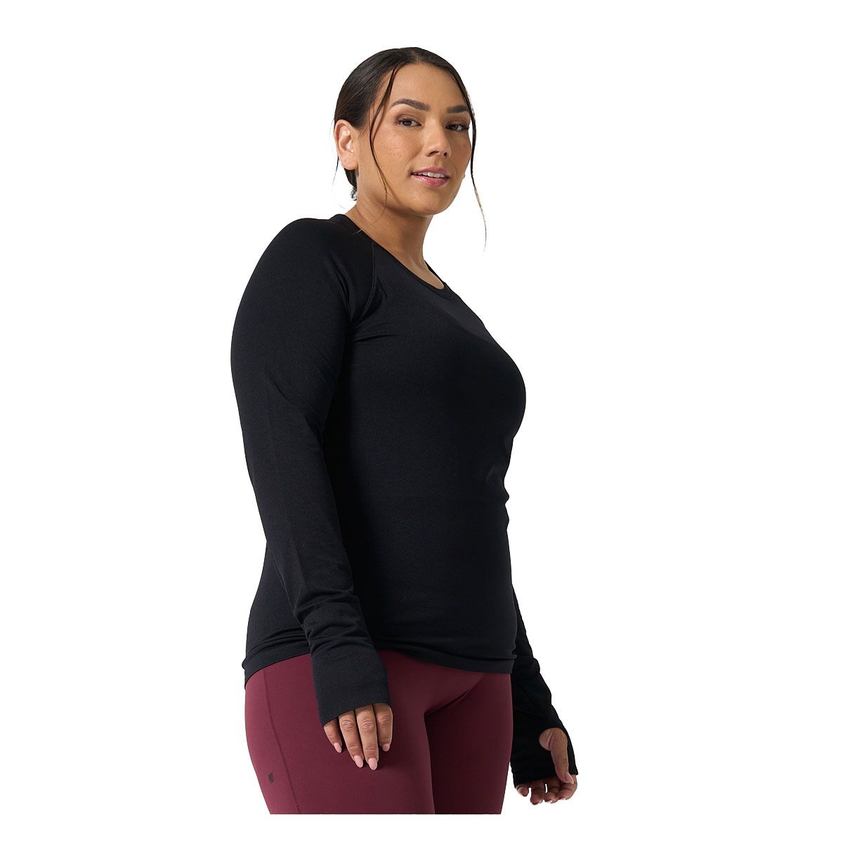 Ell/Voo Womens Reili Seam Free Long Sleeve Tee