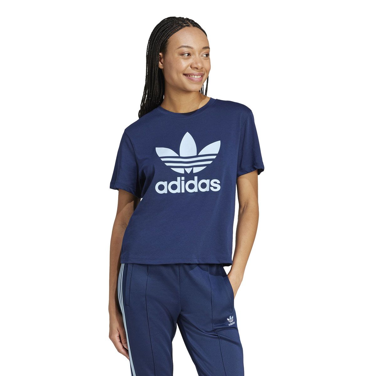 adidas Originals Womens Adicolor Trefoil Boxy Tee