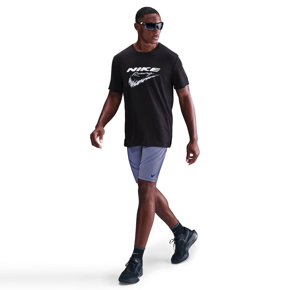 Nike Mens Miler Dri-FIT UV Run Energy Running Tee