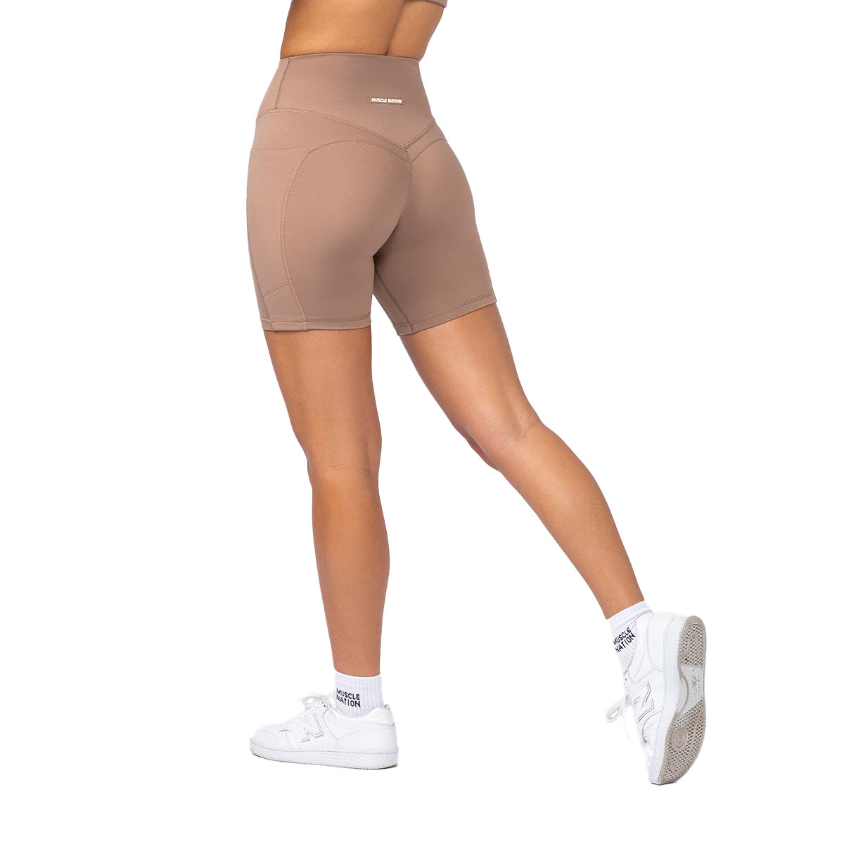 Muscle Nation Womens Shaper Pocket Biker Tights