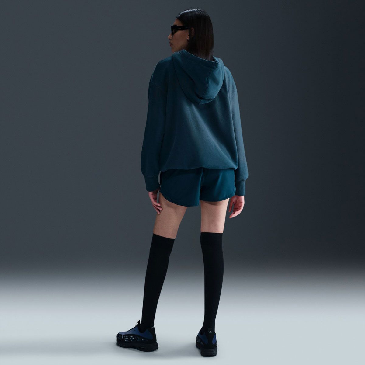 Nike Womens Phoenix Fleece Oversized Washed French Terry Pullover Hoodie