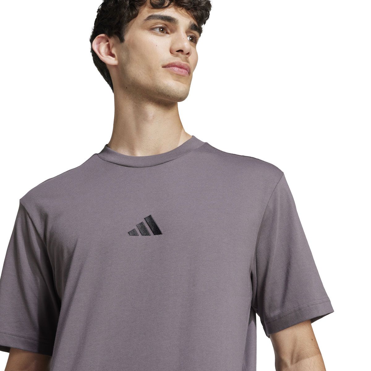 adidas Mens Small Logo Single Jersey Tee