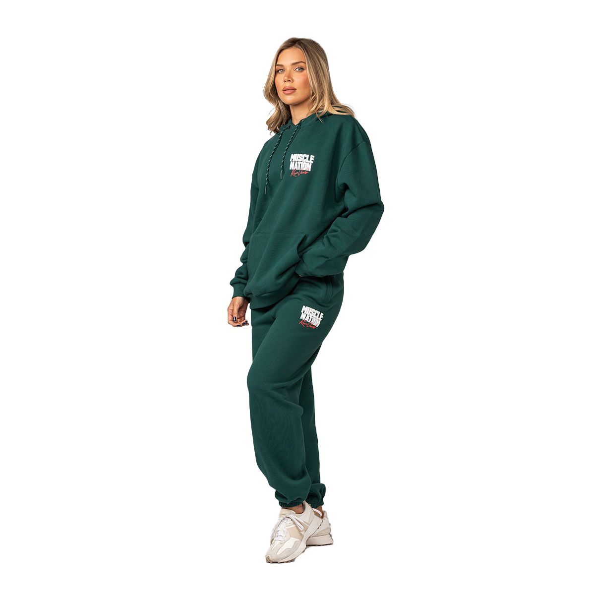 Muscle Nation Womens Sports Mode Slouchy Track Pants