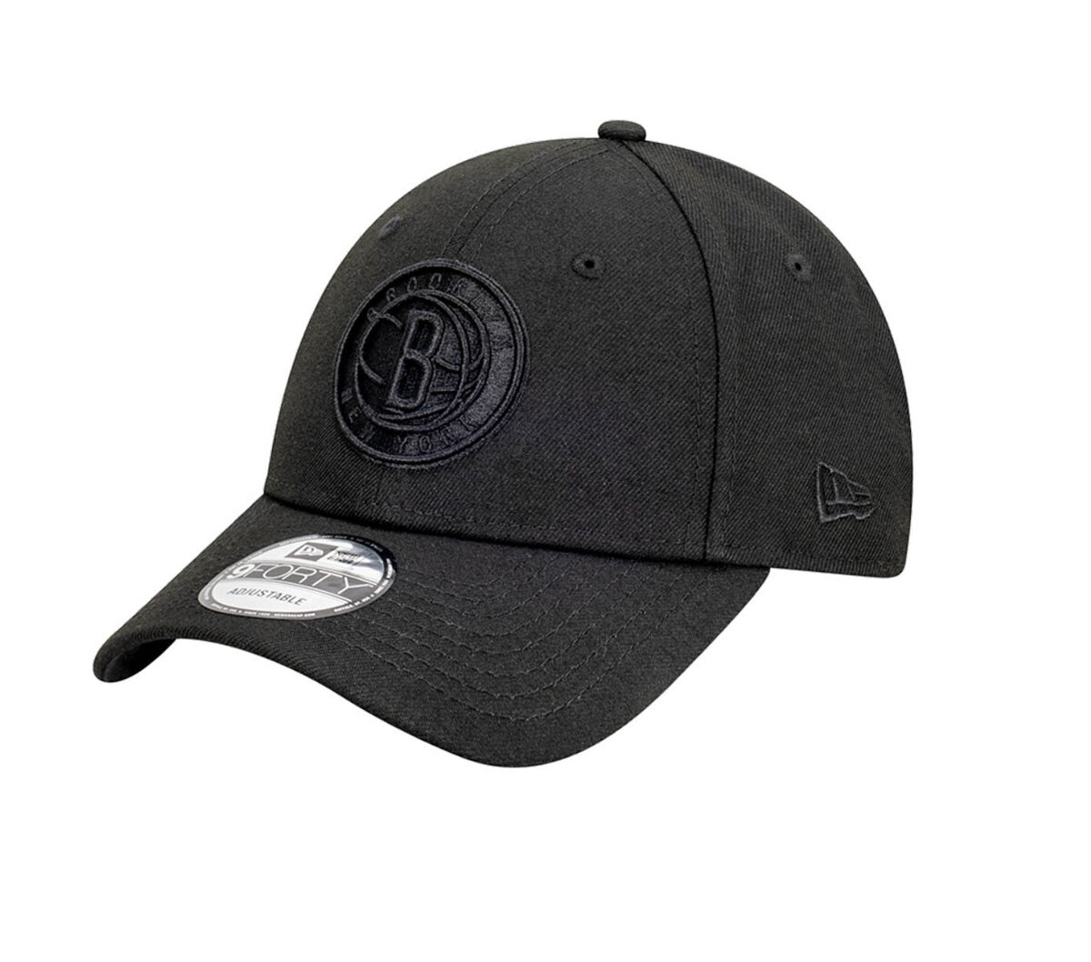 Brooklyn Nets New Era Black on Black 9FORTY Snapback