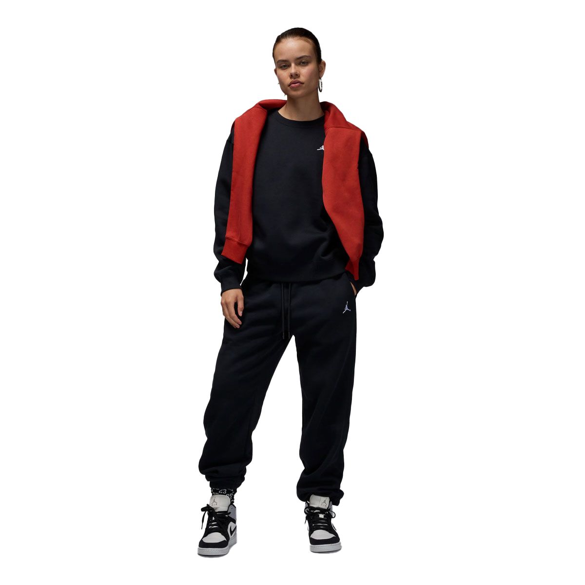 Jordan Womens Brooklyn Fleece Midweight Crew Sweatshirt