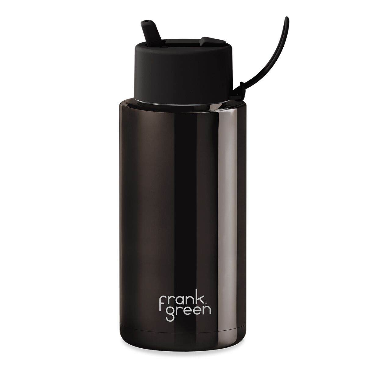 Frank Green Reusable Bottle 1L/34oz - Shadow Chrome
