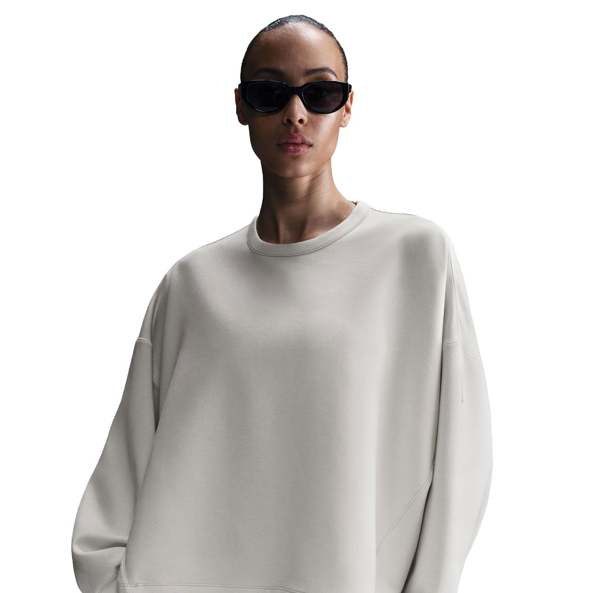 Nike Womens 24.7 ImpossiblySoft Dri-FIT Oversized Crew Sweatshirt