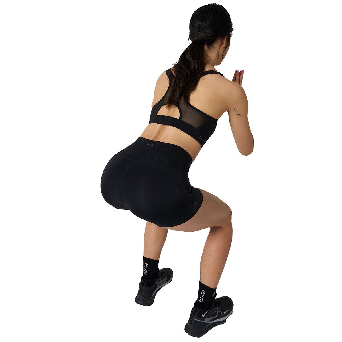 Ell/Voo Womens Essentials 3 Inch Pocket Tights