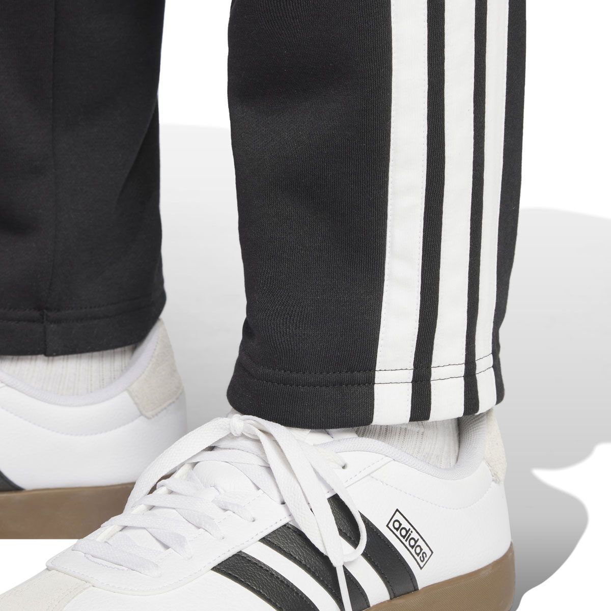 adidas Mens Essentials Fleece 3 -Stripes Open Hem Track Pants