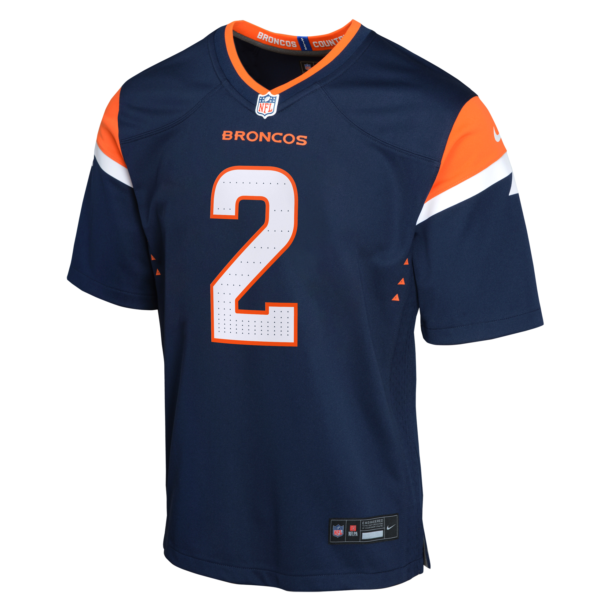 Denver Broncos Nike Alternate Game Jersey - Black - Patrick Surtain II - Youth