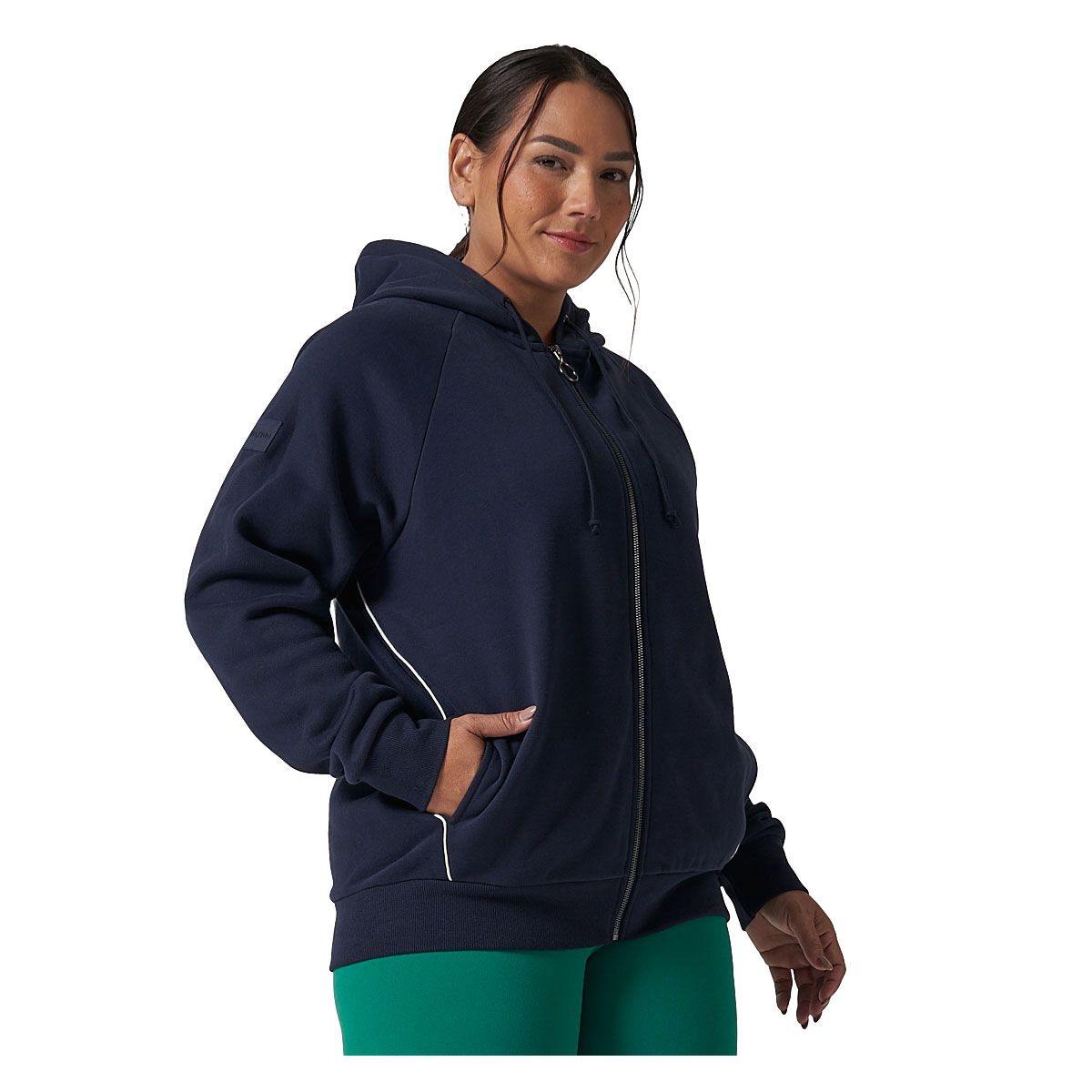 Ell/Voo Womens Mae Fleece Full Zip Hoodie