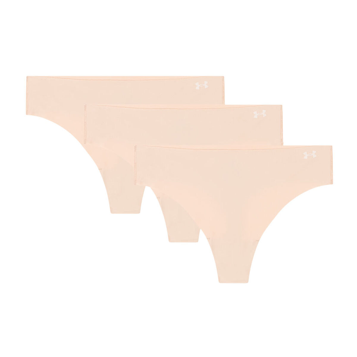 Under Armour Womens Pure Stretch Seamless Thong Briefs 3 Pack