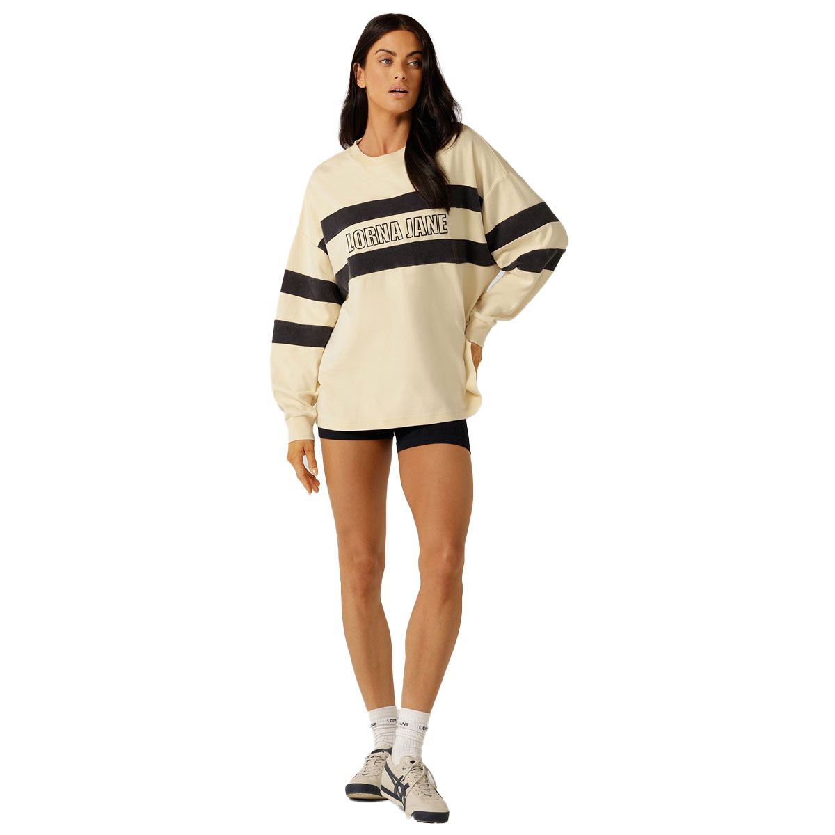 Lorna Jane Womens Throwback Oversized Crew Sweatshirt