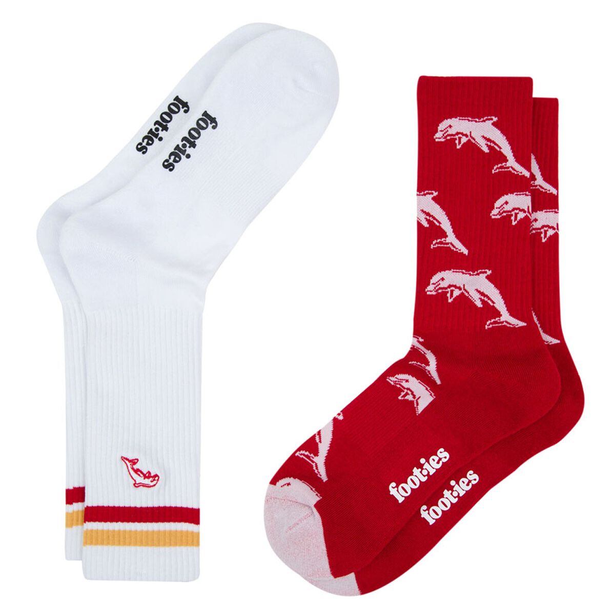 Footies Dolphins 2025 Sneaker Socks 2 Pack
