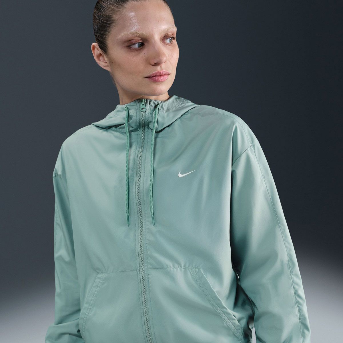 Nike Womens Sportswear Classic Woven Loose UV Hooded Jacket