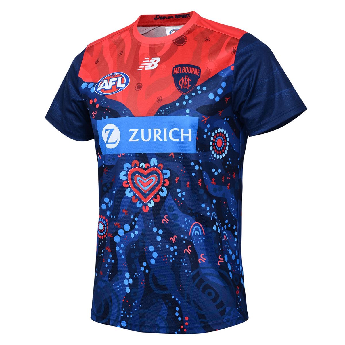 Melbourne Demons Mens 2025 Run Out Tee
