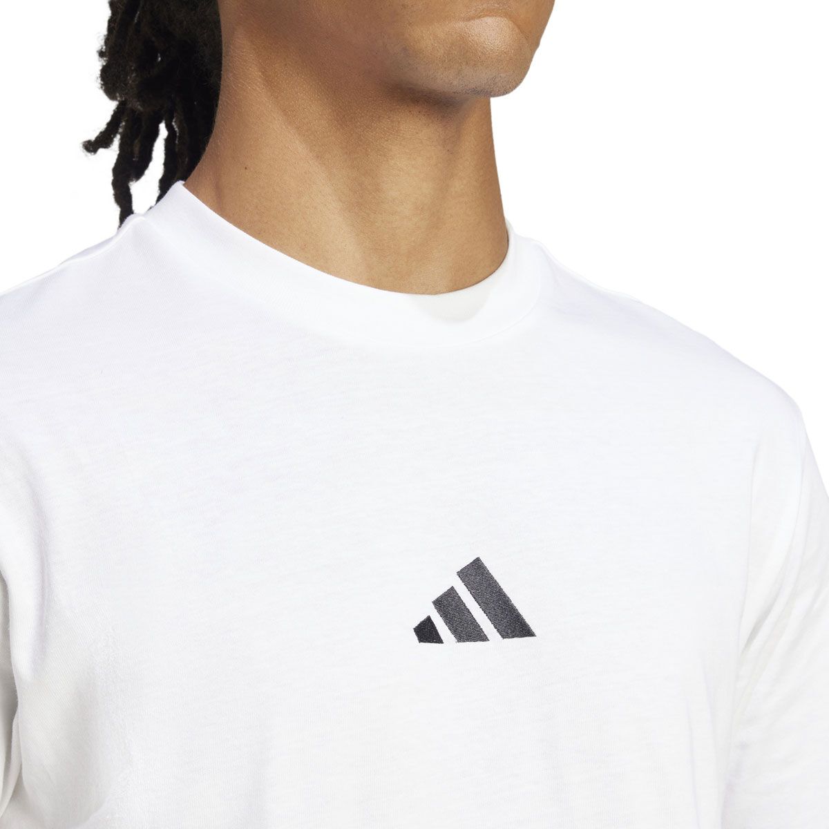 adidas Mens Essentials Small Logo Single Jersey Tee