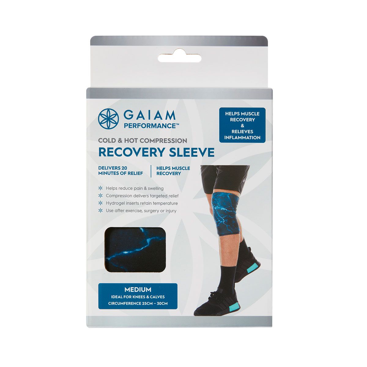 Gaiam Cold Hot Compression Sleeve M