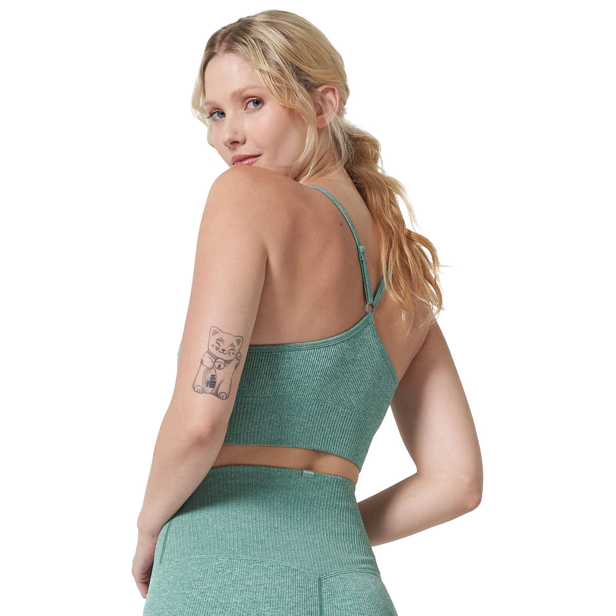 Ell/Voo Womens Reili Seam Free Crop Sports Bra