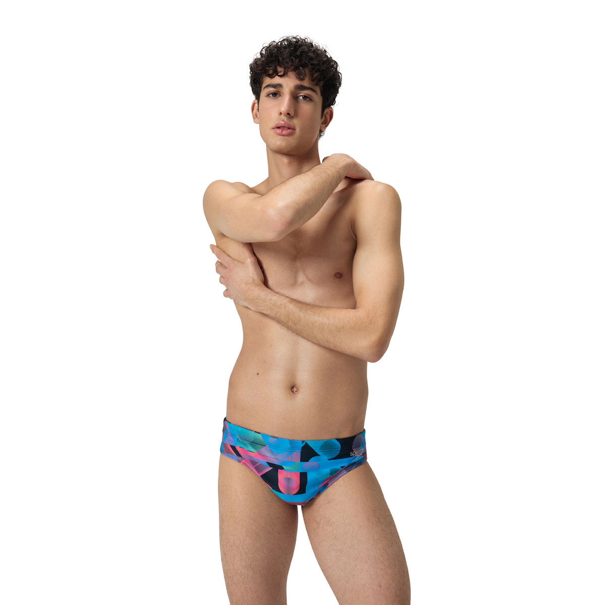 Speedo Mens Allover Digital 7cm Swim Brief