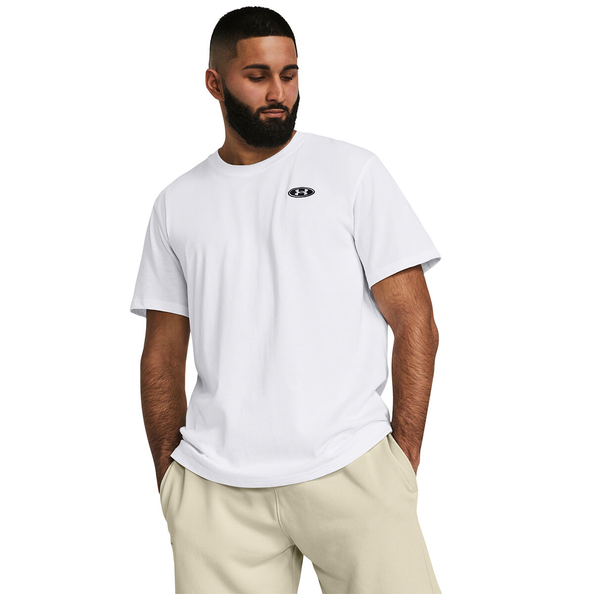 Under Armour Mens Heavyweight Left Chest Patch Tee