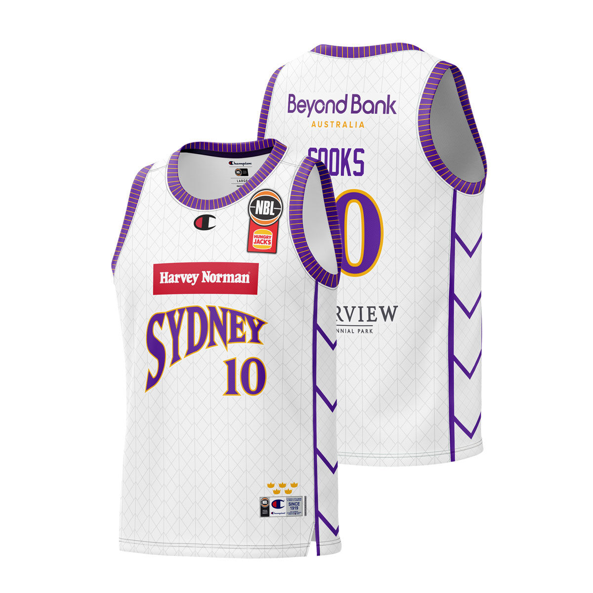 Sydney Kings Mens Xavier Cooks Away 2024 Basketball Jersey