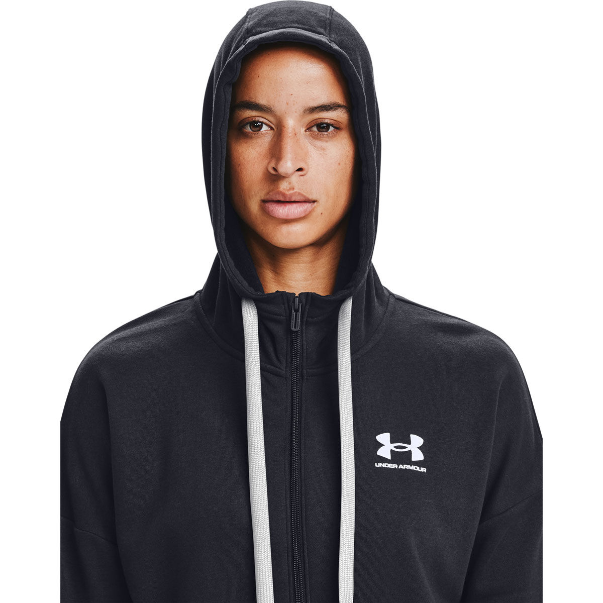 Under Armour Womens Rival Fleece Full Zip Hoodie