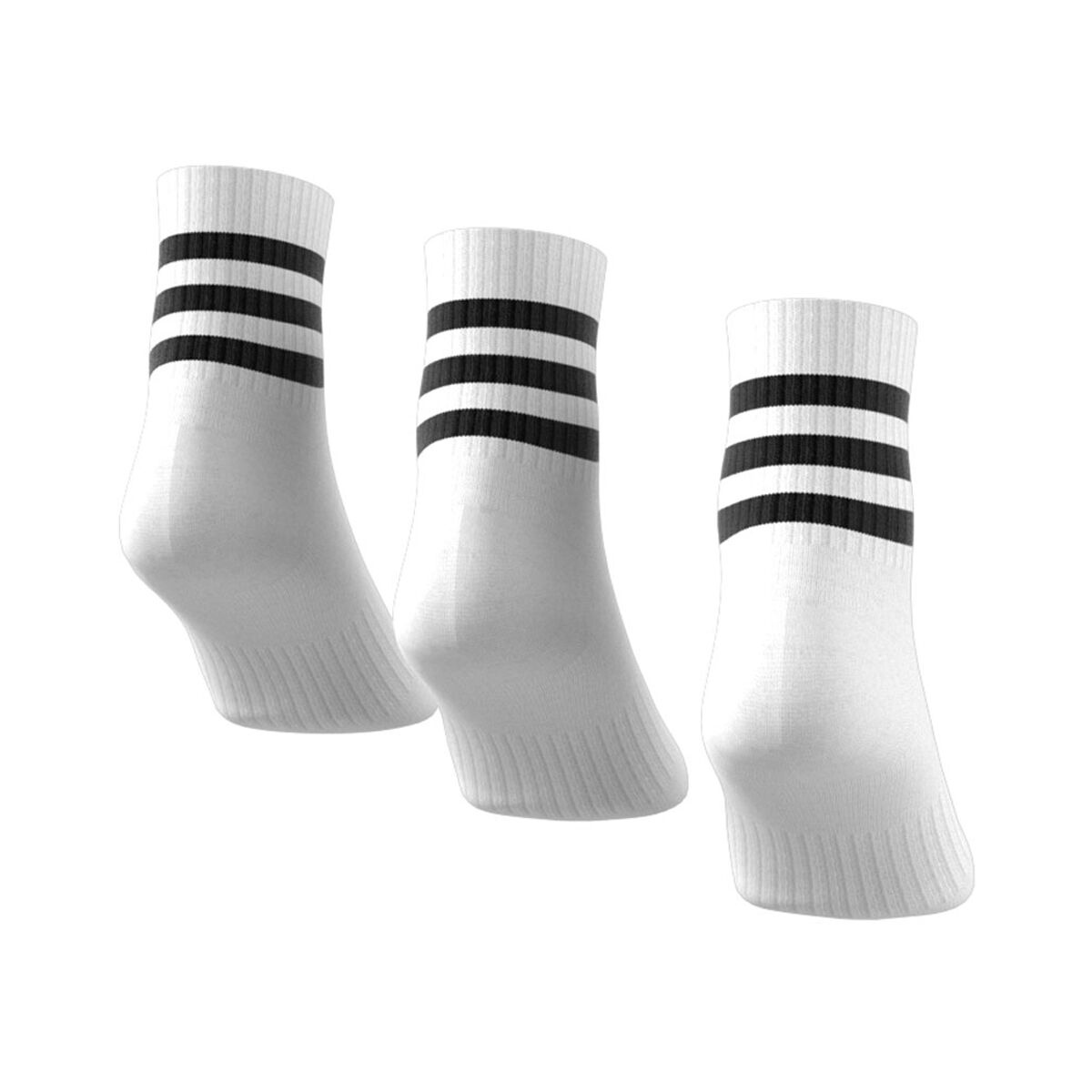 adidas 3-Stripes Cushioned Mid-Cut Socks