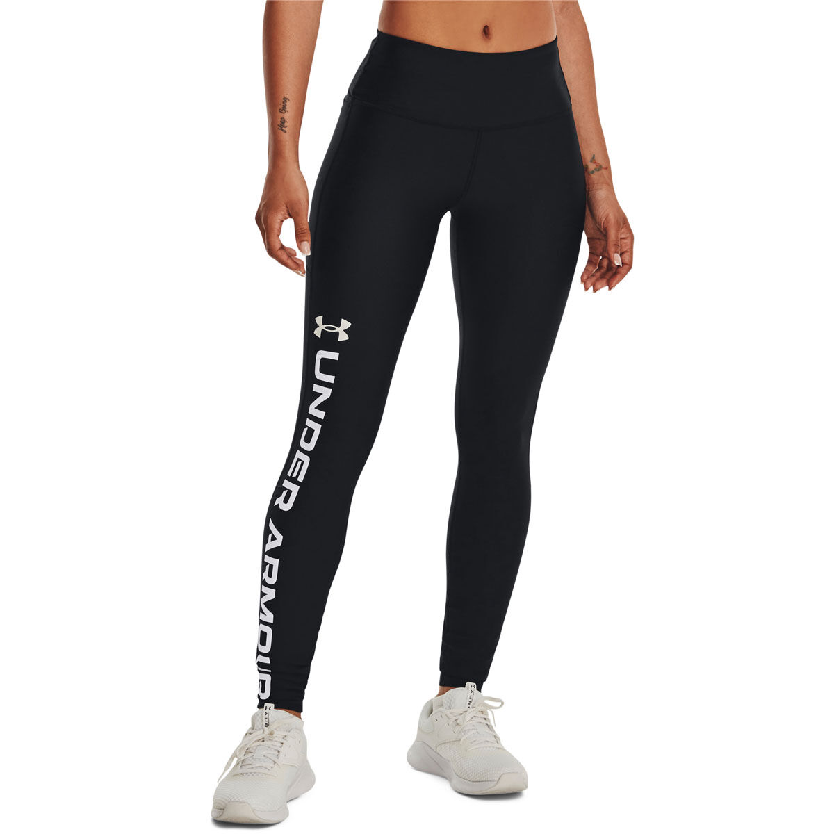 Under Armour Womens HeatGear No Slip Branded Full Length Tights