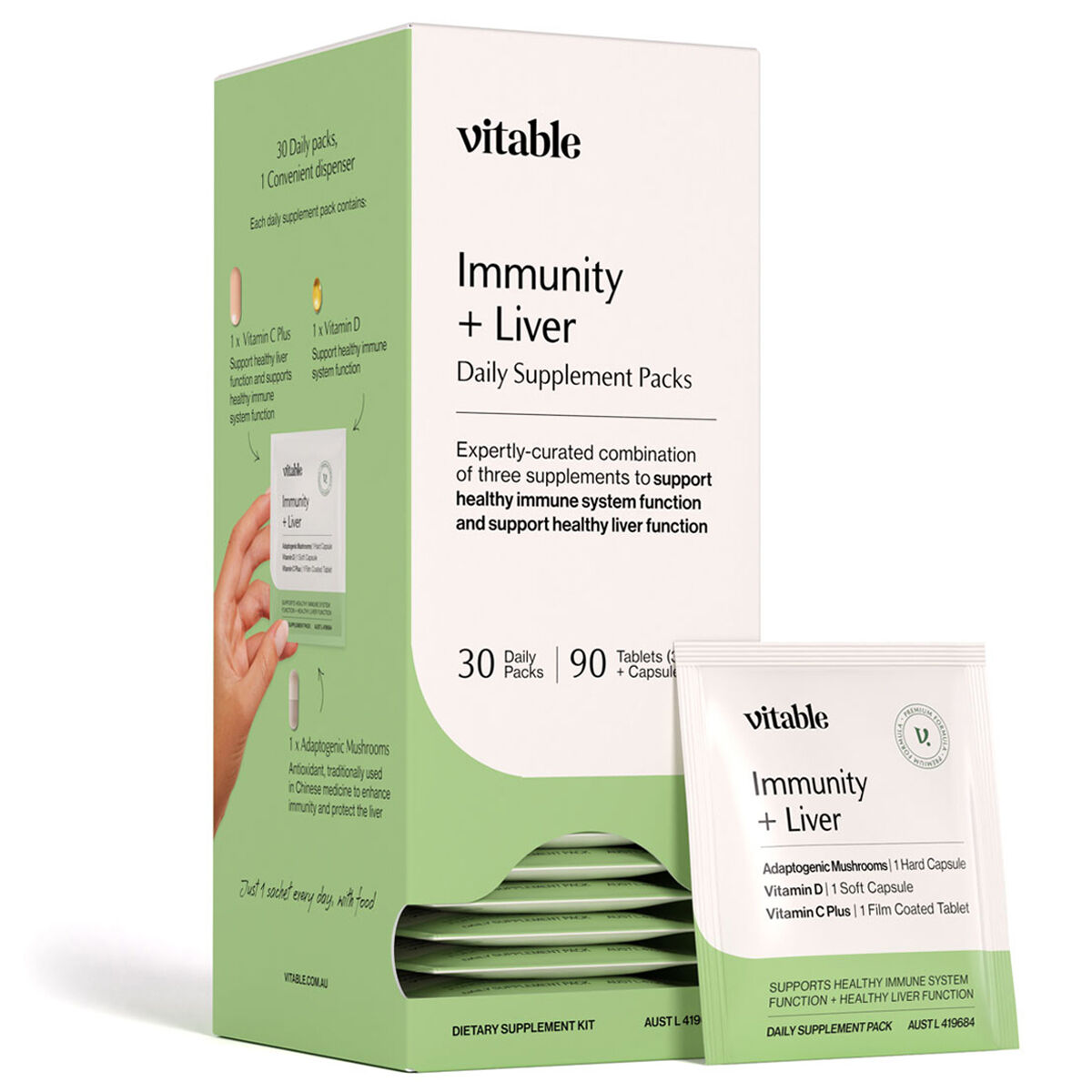 Vitable Immunity Liver Supplement Pack